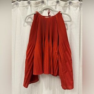NWOT DO+BE Burnt Orange Open Shoulder Top - Size S